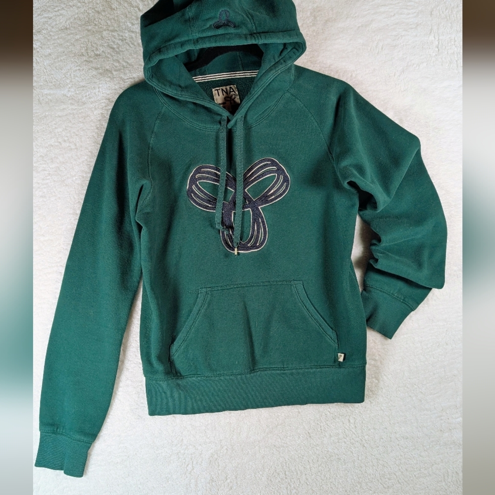 603-TNA Forest Green Hoodie with Emblem‎